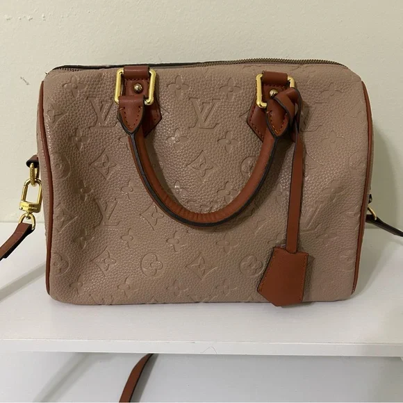 Fashion Designer Inspired Brown Beige Tan Handbag - Picture 2 of 13